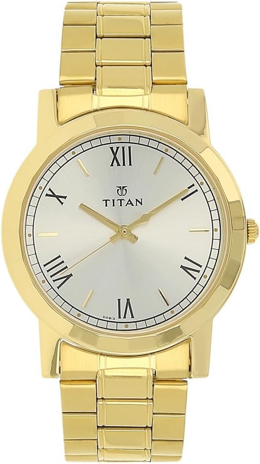 Titan Men's Analog Dial Watch Silver