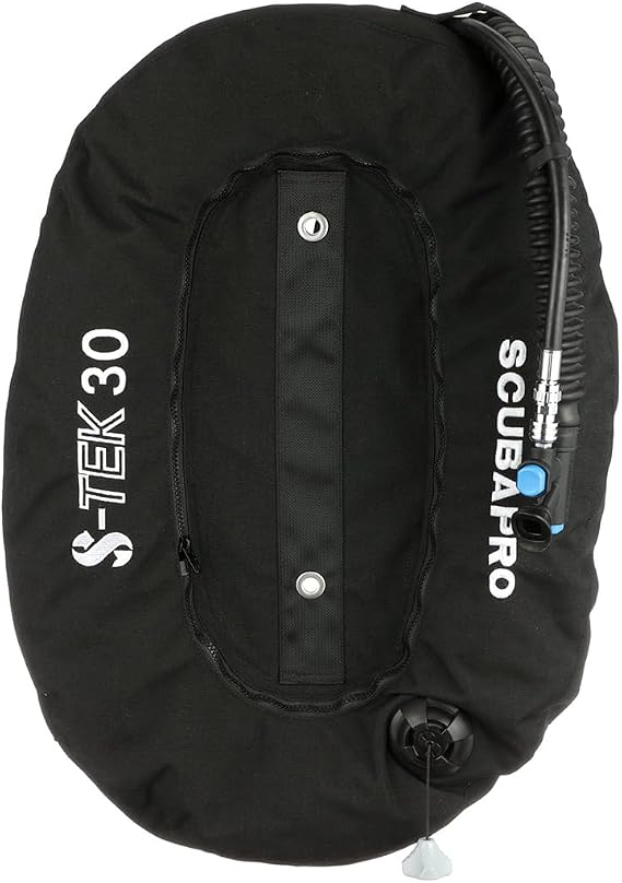 SCUBAPRO S-Tek Donut Wing for Technical Scuba Diving, Includes Inflator Hose and K-Style BPI