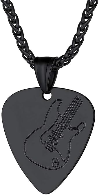 PROSTEEL Trendy Guitar/Guitar Pick/Microphone Necklace for Men Women