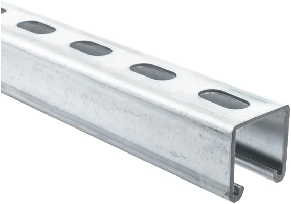 Genuine Unistrut P1000T 1-5/8" 12 Gauge Metal Strut Channel, Slotted Back, Pre-Galvanized Zinc 5 Foot Length