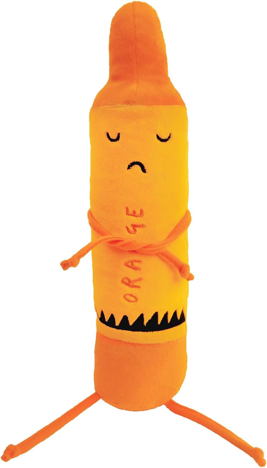 MerryMakers The Day the Crayons Quit Orange Soft Plush Crayon Toy, 12-Inch, from Drew Daywalt and Oliver Jeffers The Day the Crayons Quit Book Series