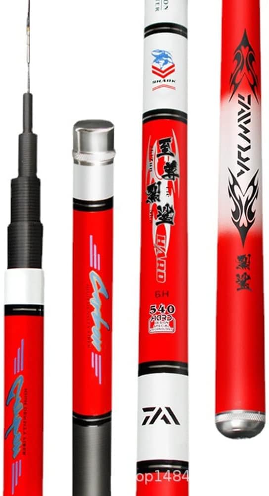 Carbon Fiber Fishing Rod Ultralight Super Hard 19 Tone Hand Pole 2.7m 3.6m 3.9m 4.5m 4.8m 5.4m 6.3m 7.2m 8.1m Large Fishing Rod Rivers Lakes Reservoirs Streams (Size : 3.6m)