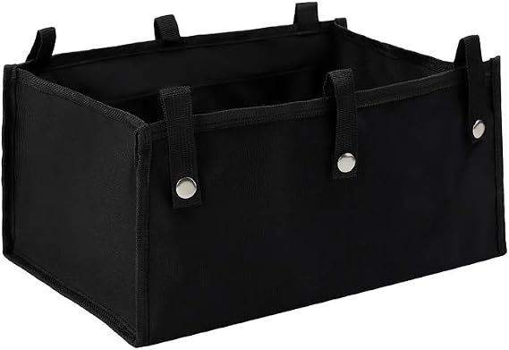 Under Seat Rollator Bag, Large Size Rollator Basket, Under Seat Bag or Tote for Four Wheel Rollator, Walker Underseat Replacement Medical Basket (Black)