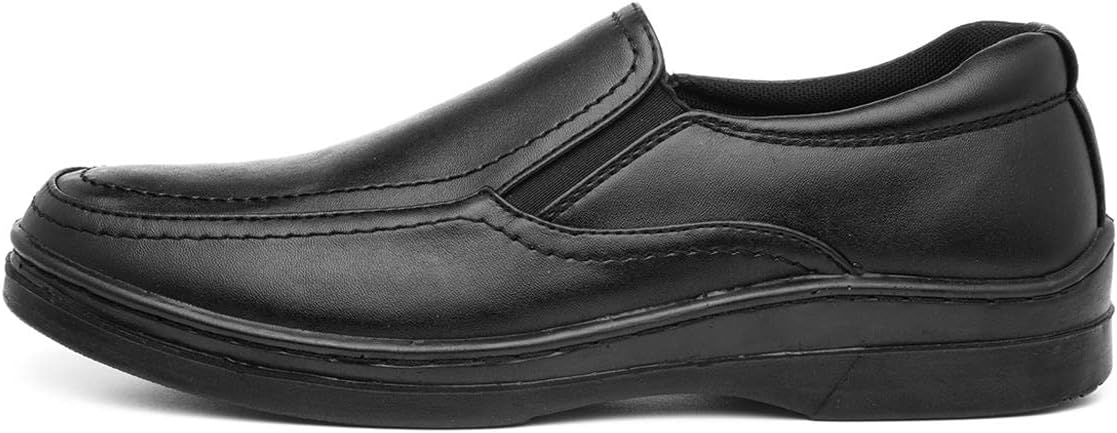 Hobos Mens Black Side Twin Gusset Slip On Shoe
