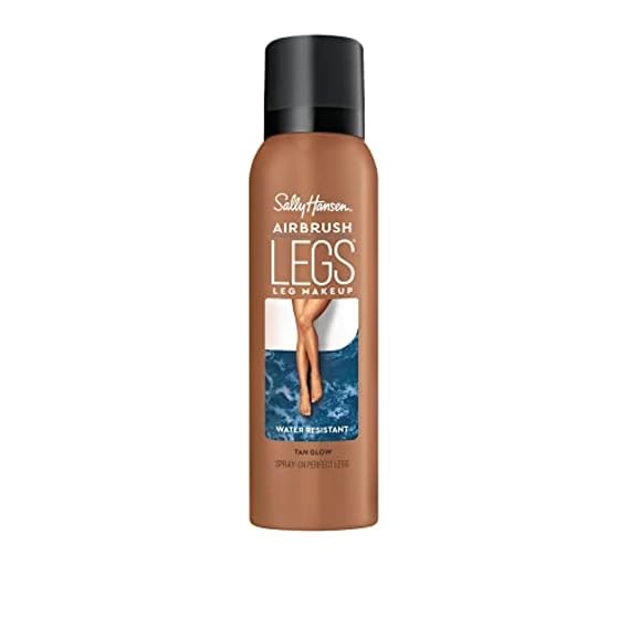 Sally Hansen Airbrush Legs, Leg Spray-On Makeup, Tan Glow, Easy Application, Flawless Looking Legs, Water Resistant, Transfer Proof