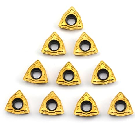 OSCARBIDE Carbide Insert WCMT06T304/WCMT32.51 Turning Inserts 10Pcs | For Lathe Holder | For Steel & Stainless Steel Machining | Precision Ground Edges | Smooth Finishing | Long-Lasting