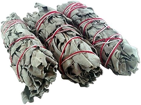 4 X White Sage Smudge Sticks - 3 Pack of 4" Sticks