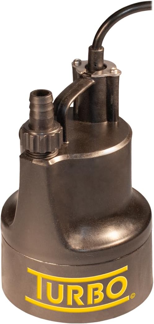 Turbo 1/6HP Submersible Utility Pump without Switch