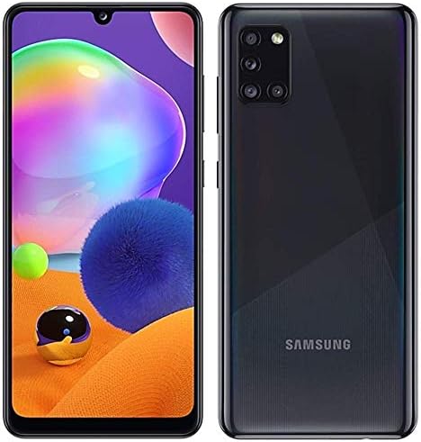 Samsung Galaxy A31 128GB, 4GB 6.4 FHD, Quad Camera, 5000mAh Battery, Dual SIM GSM Unlocked US  Global 4G LTE International Model - A315GDSL Prism Crush Black, 128GB  128GB SD  Case Bundle