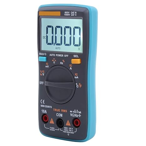 ZT102 Digital Multimeter AC DC Voltmeter Diode Current Capacitance Tester with Backlight 6000 Counts