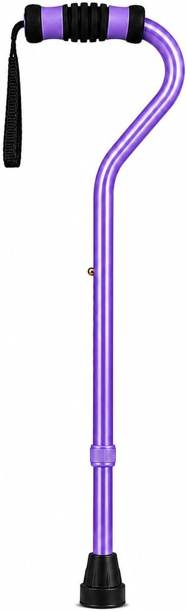 SkyMed Fashionable Offset Walking Cane Color: Purple