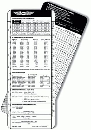 E6-B High Speed Slide for the ASA Calculator E6B