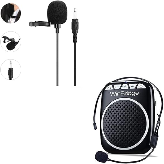 WB001 Portable Voice Amplifier with Lapel Microphone Combo