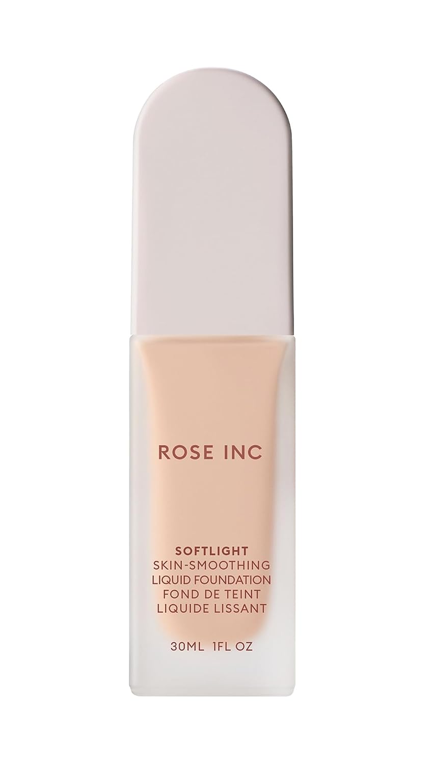 Rose Inc Womens Softlight Skin-Smoothing Liquid Foundation, 8N Light Neutral, Tan, 1 oz  30 ml
