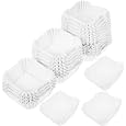 PRETYZOOM 1000pcs Food Grade Cupcake Liners Square Muffin Baking Cups Greaseproof Paper Dessert Holders for Parties and Easy to Demould for Snacks and Treats
