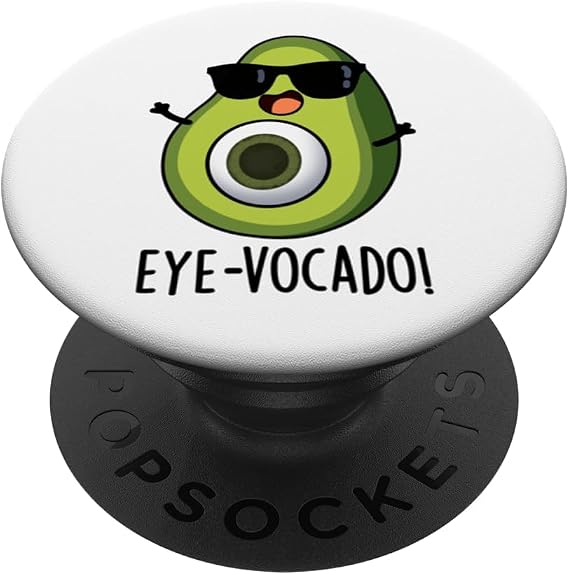 Eye-vocado Funny Avocado Pun PopSockets Adhesive PopGrip