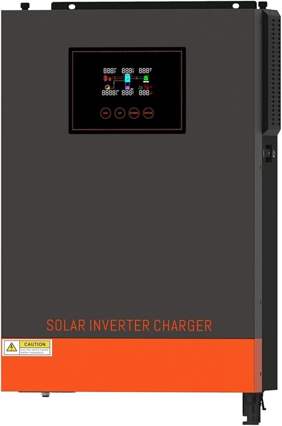 Hybrid Solar Inverter On Grid 48V 24V MPPT 140A 120A Grid Tie Inverter 230V Pure Sine Wave Max Pv Power 6500W 6200W Diversifies Uses(4.2KW 24V,With WIFI)