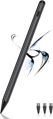 Stylus Pens for Touch Screens POM Tip Magnetic Tablet Pen Rechargeable Digital Pen Compatible with iPhoneiPadiPad ProLenovoand Other iOSAndroid Smartphone and Tablet DevicesBlack