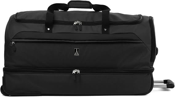 Travelpro Roadtrip Rolling Duffel Bag, Black, 30-Inch