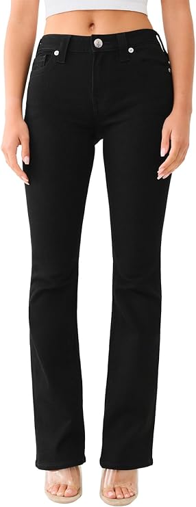 True Religion Women's Becca Mid Rise Boot Cut Jean | Stretch