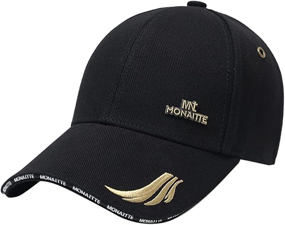 Baseball Hat Golf Dad Hat Adjustable Original Classic Hat (US, Numeric, 6 7/8, 7 3/4, Black)