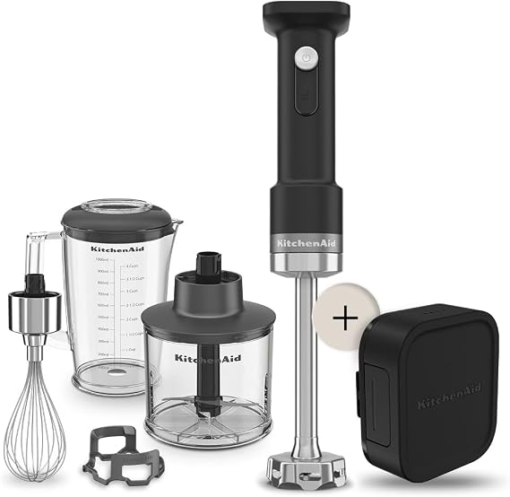 KitchenAid Go 5KHBRV71BM Kablosuz El Blenderı Bataryalı Siyah