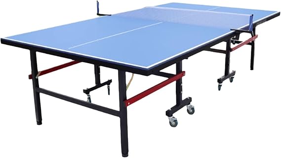 Outdoor Table Tennis Table, Standard Rainproof and Sun-Proof Household Outdoor Foldable Mobile Table Tennis Table with Wheels