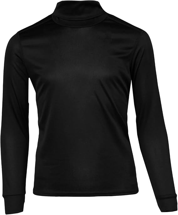 Hot Chillys Youth Peach Skins T-Neck Lightweight Relaxed Fit Base Layer Top | Thermal Long Sleeve Shirt for Girls and Boys