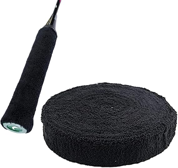 16.4ft Tennis Racket Grips Badminton Racquet Grip Tape Absorbent Towel Racket Overgrip Anti-Skid Towel Grip Wraps Big Reel Towel Tape Roll for Pickleball Racket Bike Handle Fishing Rod