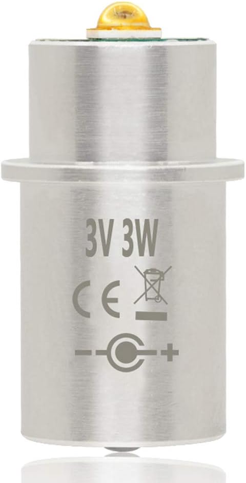 3W LED Bulb Upgrade Torch Flashlight Bulbs M G for CRE XP-G3 3V 2 Cell C&D for Replacement Part LED Conversion Kit Bulb Light (Cold White, 2 Cell D & C 3V)
