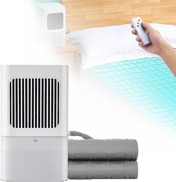 Water-Cooled Mattress Pad with Remote Control, 3-Level Adjustable Cooling, Single or Double Bed Cooling System for Hot Sleepers and Night Sweats,Single bed