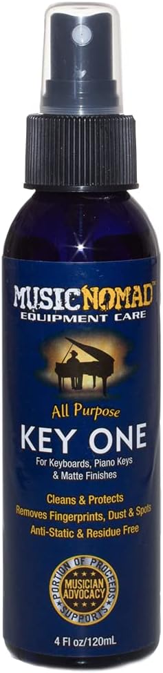 MusicNomad Key ONE Piano & Keyboard Cleaner, 4 oz (MN131)