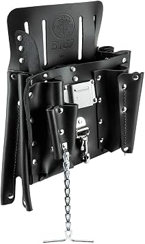 Klein Tools 5167 Leather Tool Pouch, 11-Pocket 11-Pocket Leather