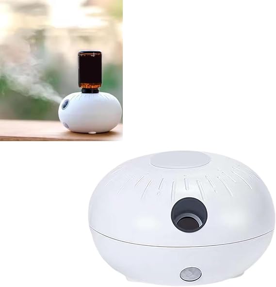 Waterless Diffuser,USB Rechargeable Waterless Essential Oil Diffuser,4 Modes Oil Diffuser,Waterless Nebulizing Diffusers for Essential Oils Large Room,Super Quiet for Living Room Office Car (White)
