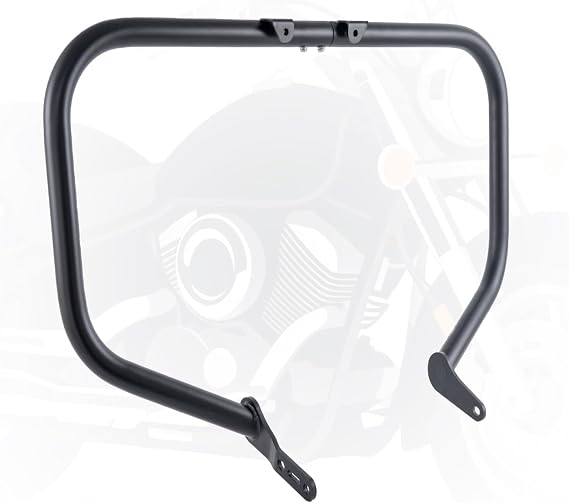 Crash Bar Classic Engine Guard Highway Bar Compatible with Yamaha XVS V-Star Vstar 1300 Deluxe Tourer(Black)