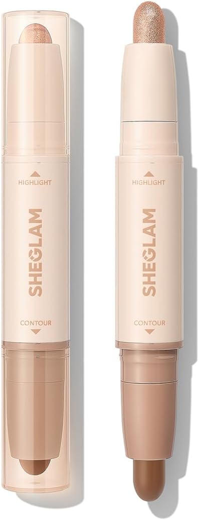 SHEGLAM 2-in-1 Contour & Highlight Stick Cream Waterproof Contour Stick-Brown Sugar