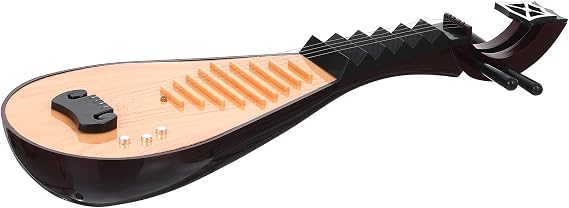 FUOYLOO Vintage Style Chinese Lute Model Simulation Instrument Prop Lightweight Photo Prop for Singing Dancing
