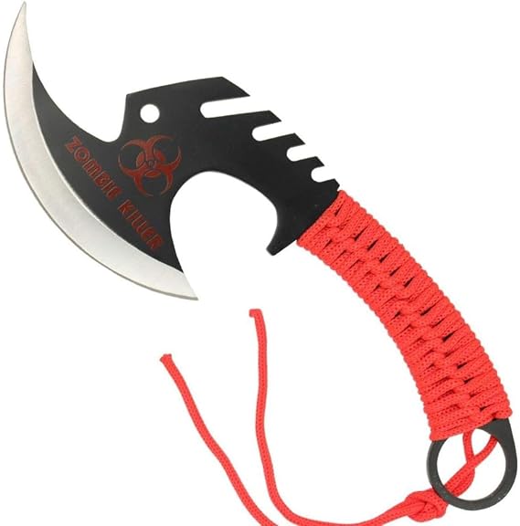 Snake Eye Tactical Zombie Killer Throwing Axe (Red)