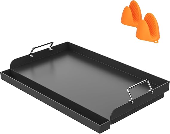 DELSbbq 25"x16" Nonstick Griddle for Gas & Charcoal Grills Universal Fit