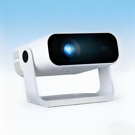 Smart Projector Built-in Apps, Android 14, Native 1080P 4K Supported WiFi 6 Bluetooth 5.2, 20000 Lumens, Low Fan Noise (<30dB), Home Cinema Projector for iOS/Switch /PS5 260523