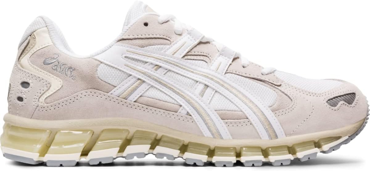 ASICS Men's GEL-Kayano 5 360 Shoes, 12, WHITE/CREAM