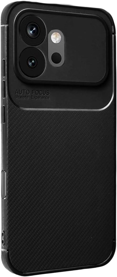 Coverzone Honor 600 ile Uyumlu Silikon Kılıf TPU Negro Ultra Slim Fit Karbon Delux