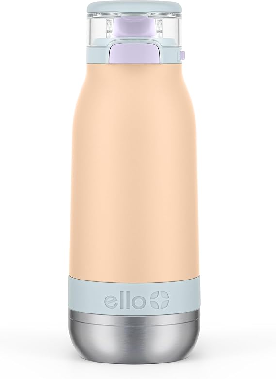 Ello Emma 14oz Insulated Stainless Kids Water Bottle with Straw, Twilight Breeze