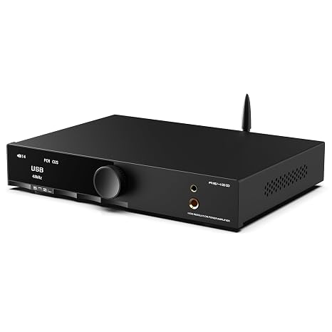 SMSL AS400 Power Amplifier 165W x 165W DAC Headphone Amp MM Phono Preamp