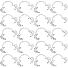 EZGO 20 Pieces (Size M) C-Shape Teeth Whitening Cheek Retractor, Disposable Dental Mouth Opener, Dental Lip Cheek Retractor for Mouthguard Challenge Game