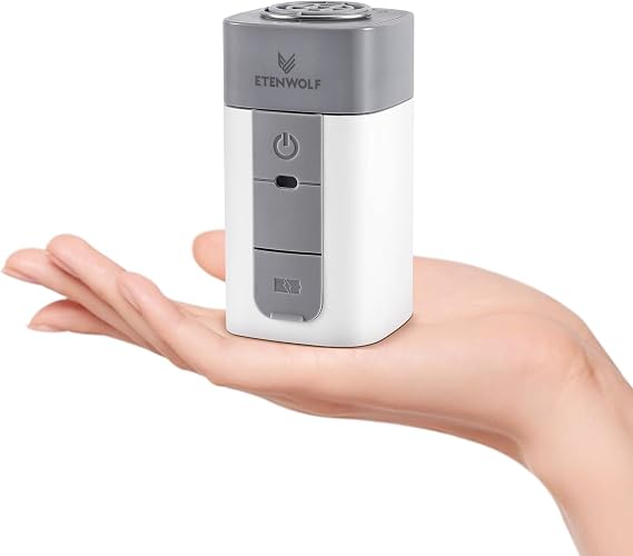 ETENWOLF AIR 2 Air Pump for Inflatables with 2600 mAh Battery, 2X Faster Inflation & Deflation, 4.5 kPa Mini Electric Air Pump for Air Mattresses, Pool Floats, Vacuum Storage Bags