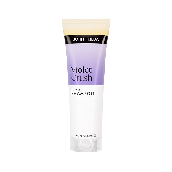 John Frieda Violet Crush Toning Purple Shampoo for Blonde Hair, 8.3 fl oz