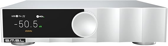 SMSL D200 Desktop Audio Decoder ROHMBD34352EKV DAC-Chip Hi-Res with MQA CD support, 32 bit/768 kHz DSD512 CK-03 HIFI-Audio USB Timecrack, Optical Coaxial, Bluetooth Decoding