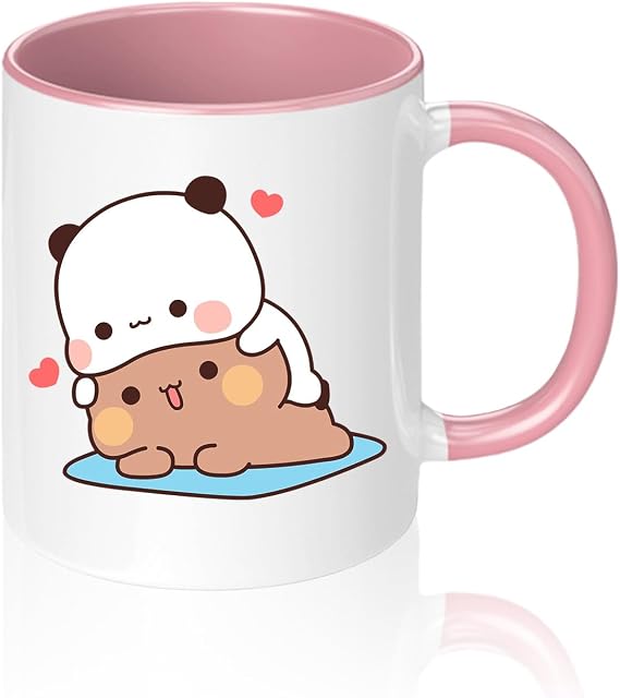 Bubu Dudu Mug 330 ml, Bubu Dudu Ceramic Mug for Tea and Coffee, Mochi Cat Classic Mug, Best Gift, Funny Coffee Cups