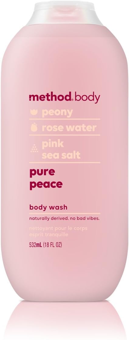 Method Body Wash, Pure Peace, Paraben and Phthalate Free, 18 oz (Pack of 1)